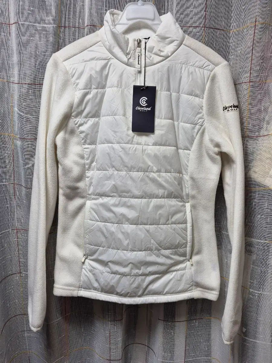 クリーブランド ゴルフ レディース キルティング フリース ジャケット 白