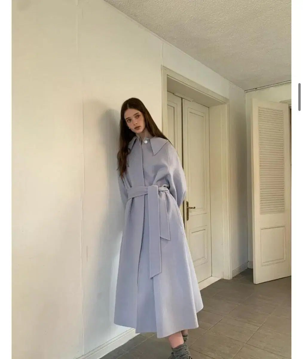 状態良し BLUMIN DEAR.コート アッシュバイオレット