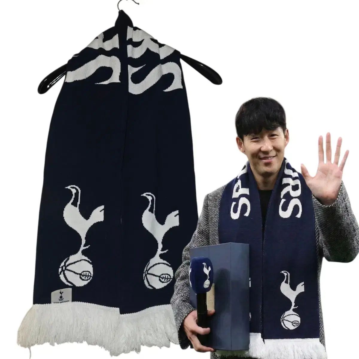 トッテナム・フットボール・クラブ スカーフ ネイビー 白 - メルカリ