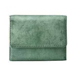 ブライドルレザー 三つ折り財布 グリーン 822403