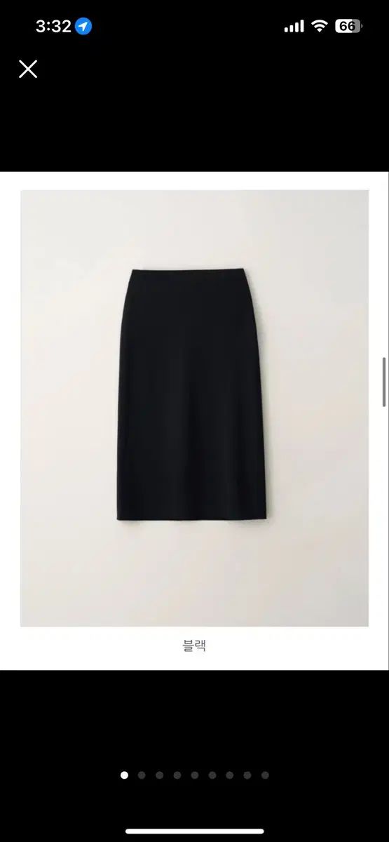 シエ レヴ スリット スカート ブラック m