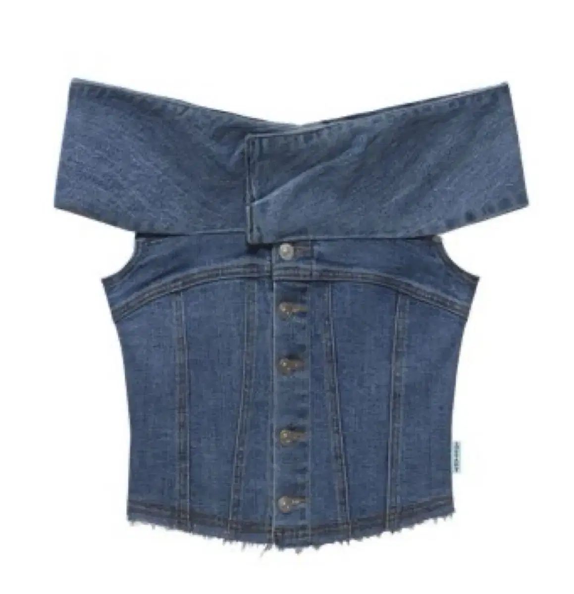 新商品 まで INSTANTFUNK オフショルダー デニム ブラウス