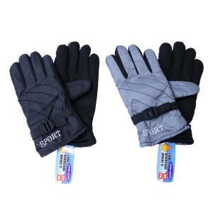 防寒グローブ 手袋 黒 グレー アソート 防寒 あったかグッズ フリーサイズ No.408-831 入数 12