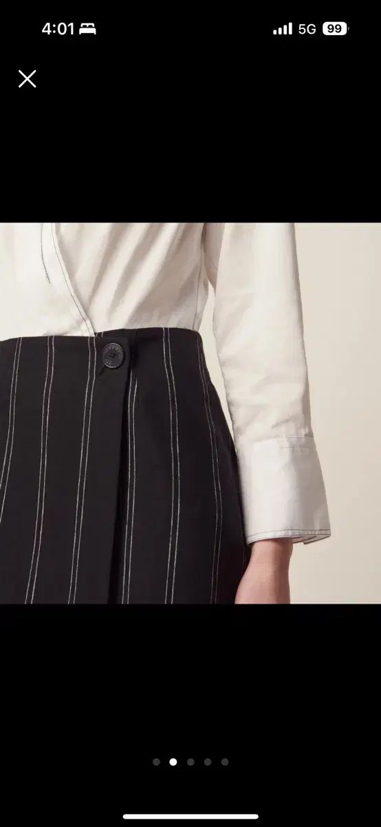 サンドロ シャツ ラブ ストライプ ONE PIECE