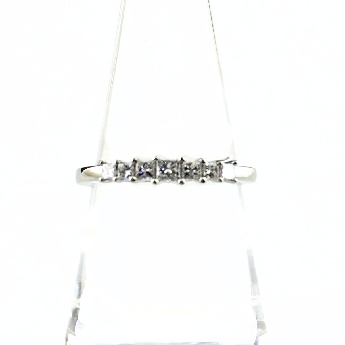 GSTV メレダイヤ デザインリング プラチナ 指輪 リング 13 5号 Pt 950 ダイヤモンド レディース