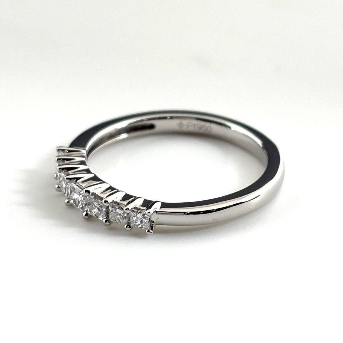 GSTV メレダイヤ デザインリング プラチナ 指輪 リング 13.5号 Pt 950 ダイヤモンド レディース