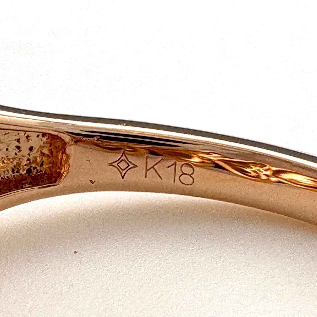  GSTV ハートモチーフ デザインリング PG ピンクゴールド 指輪 メレダイヤ リング 17.5号 K 18 ダイヤモンド レディース リング 指輪 アクセサリー