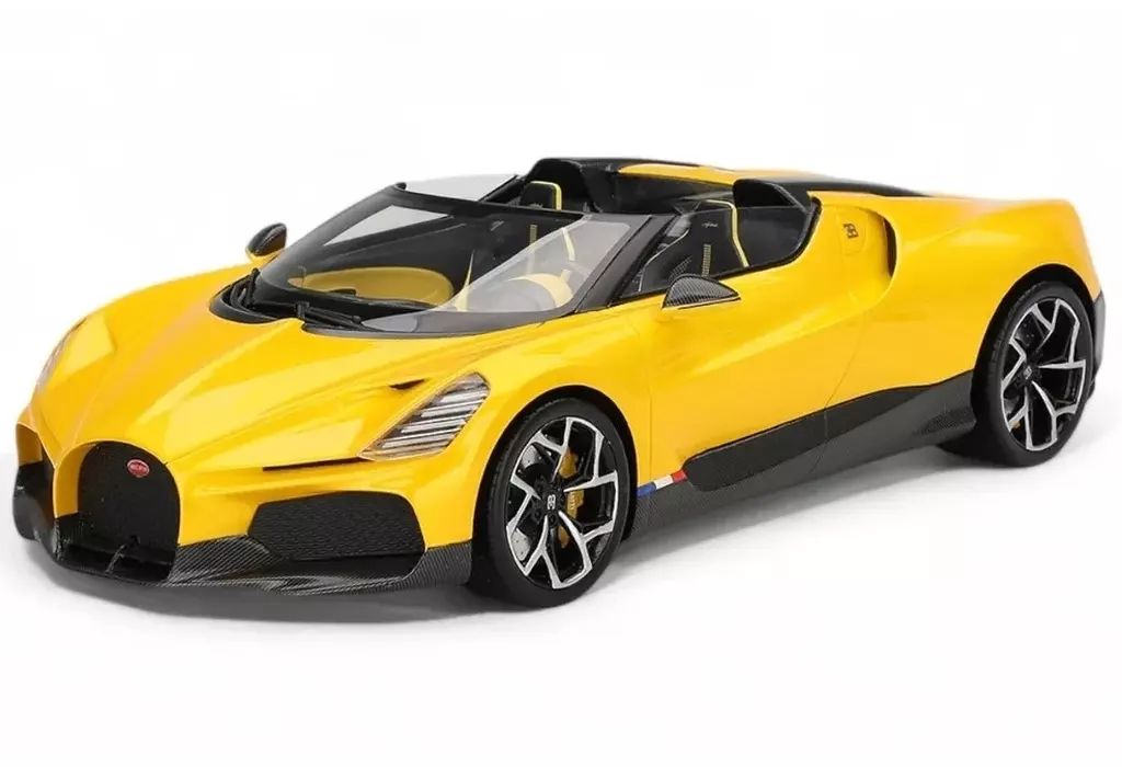 ミニカー 1 18 ブガッティ W 16 ミストラル イエロー Top Speedシリーズ TS 0598