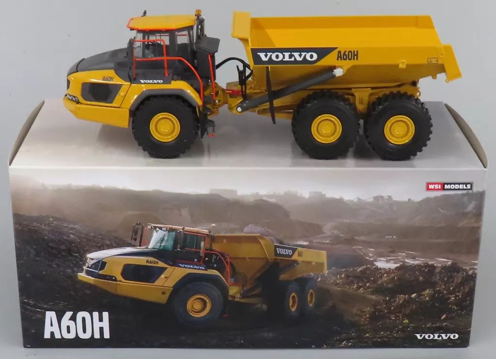 ミニカー 1 50 VOLVO articulated hauler A 60 H イエロー 112324