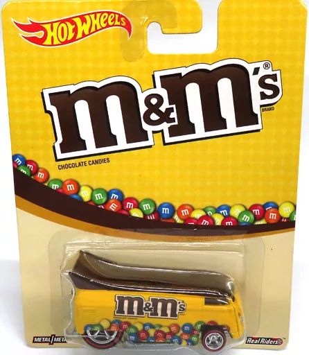ミニカー 1 64 DRAG BUS イエロー×ブラウン Hot Wheels m＆m’s CANDIES BDR