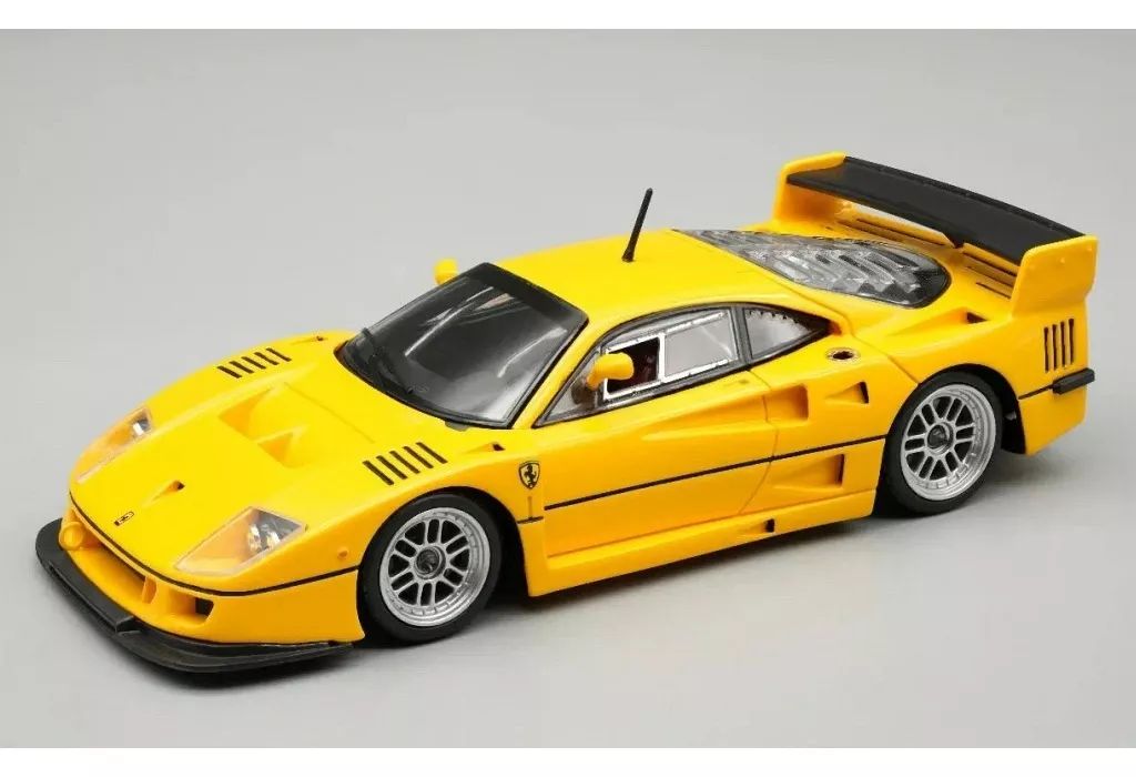 ミニカー 1 43 フェラーリ F 40 LM プレスバージョン 1996 イエローモデナ w エンケイ シルバーホイール TM 43-67 B