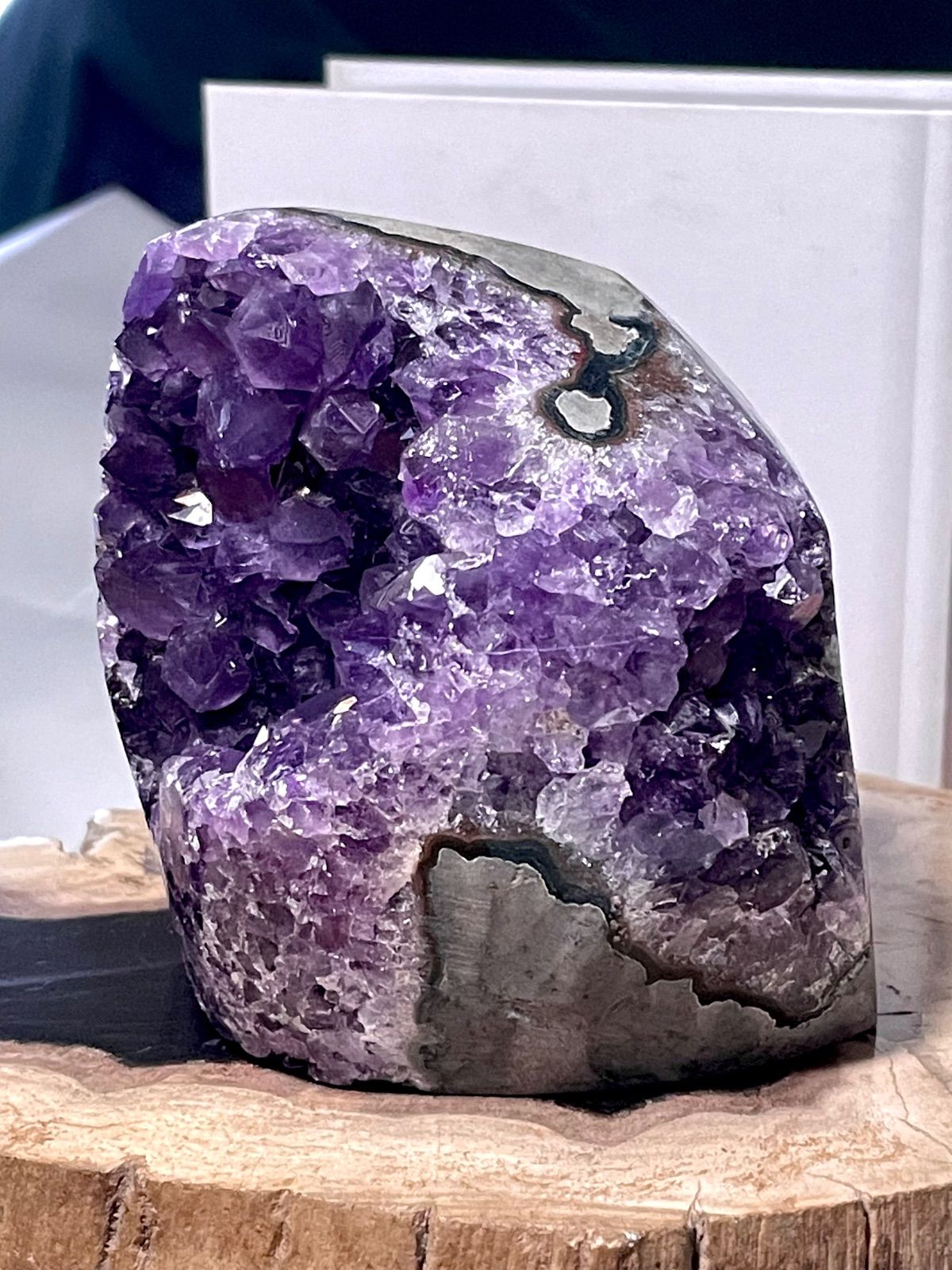 高品質 5 A アメジストクラスター 紫水晶 天然石 パワーストーン