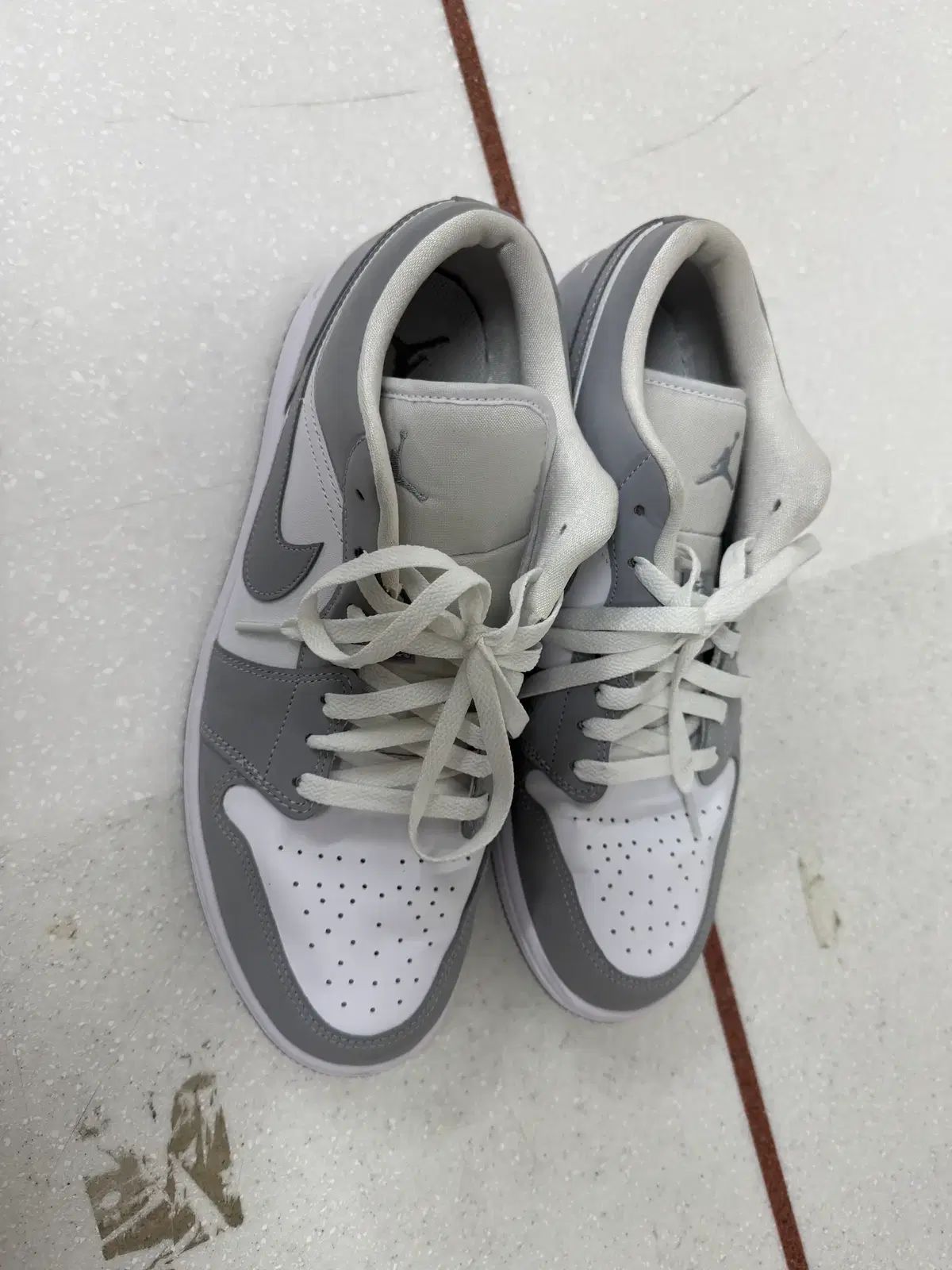 NIKE エアジョーダン ロー ウルフグレー 290