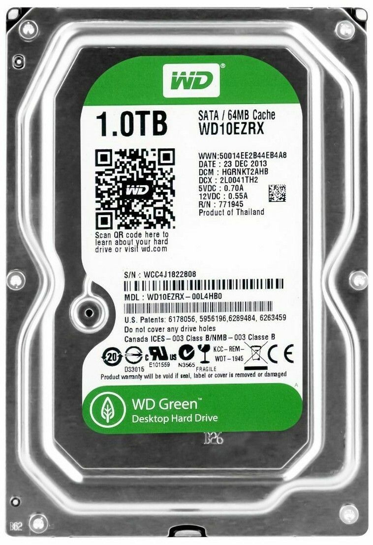 3年保証 Western Digital 1 TB SATA II 5400 RPM 64 MB 3 5