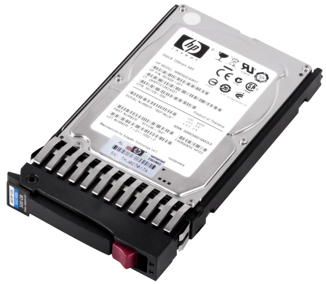 3年保証 HARD DRIVE HP 507609 001 500 GB 7 2 K 16 MB SAS 5