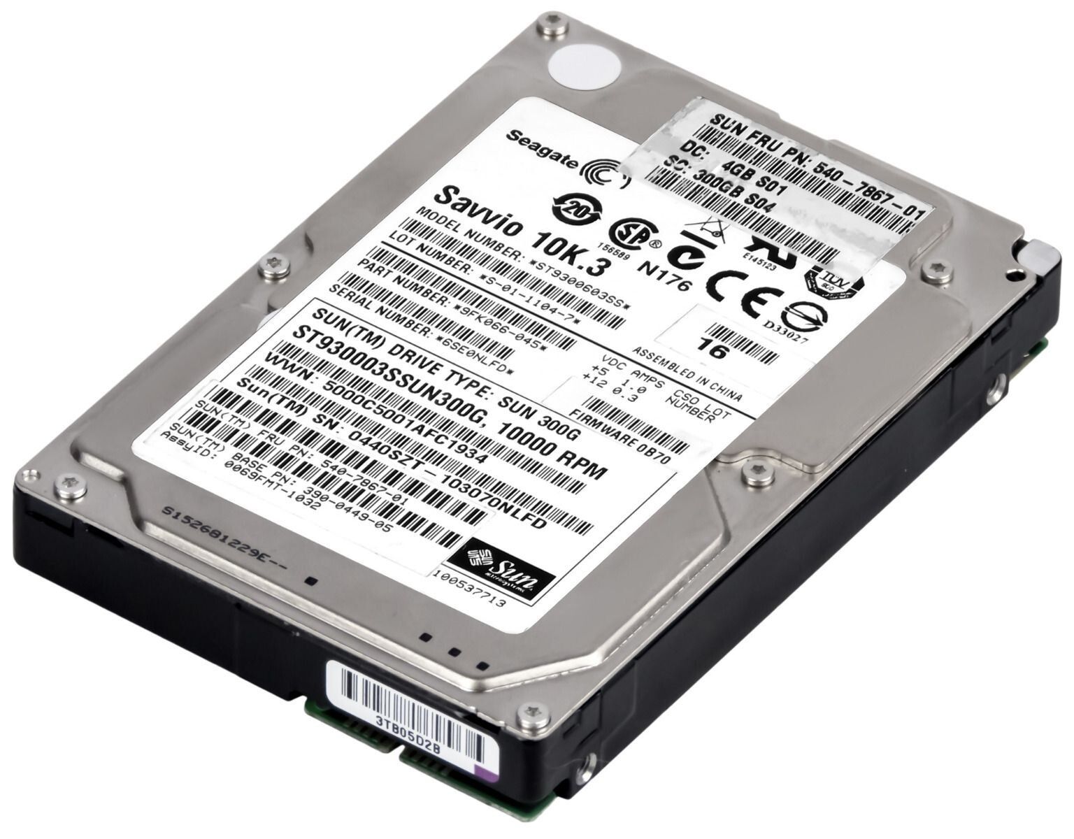 3年保証 Hard Drive Sun 540 7867 01 300 GB 10000 U Min 16 MB SAS