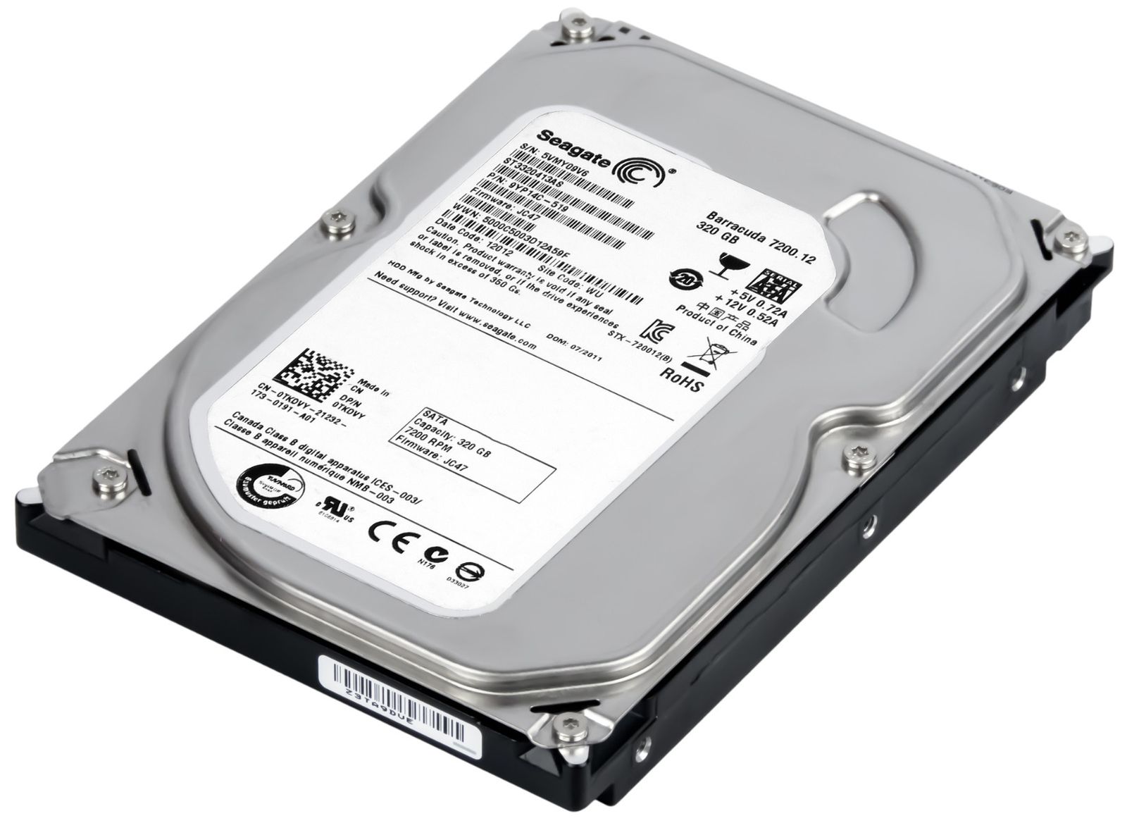 3年保証 Dell 0 TKDVY 320 GB 7.2 K 16 MB SATA III 3.5