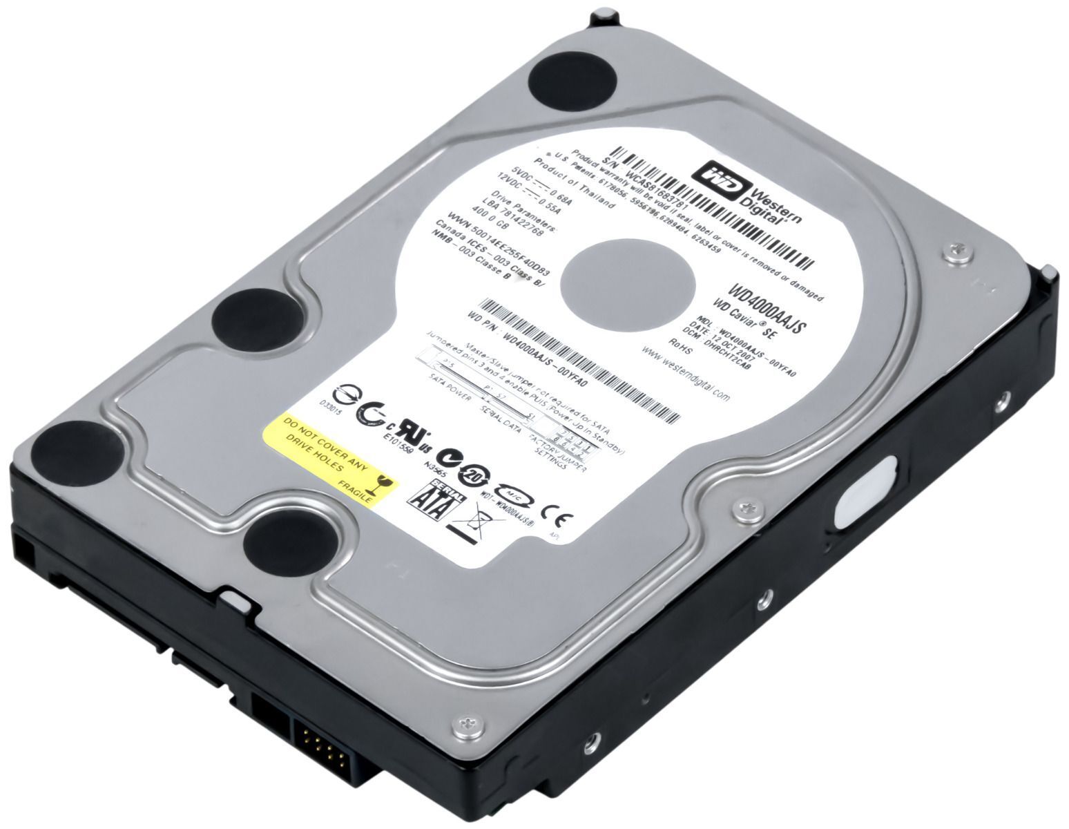 3年保証 Western Digital Car Se 400 GB 7200 U Min 8 MB SATA III 3 5