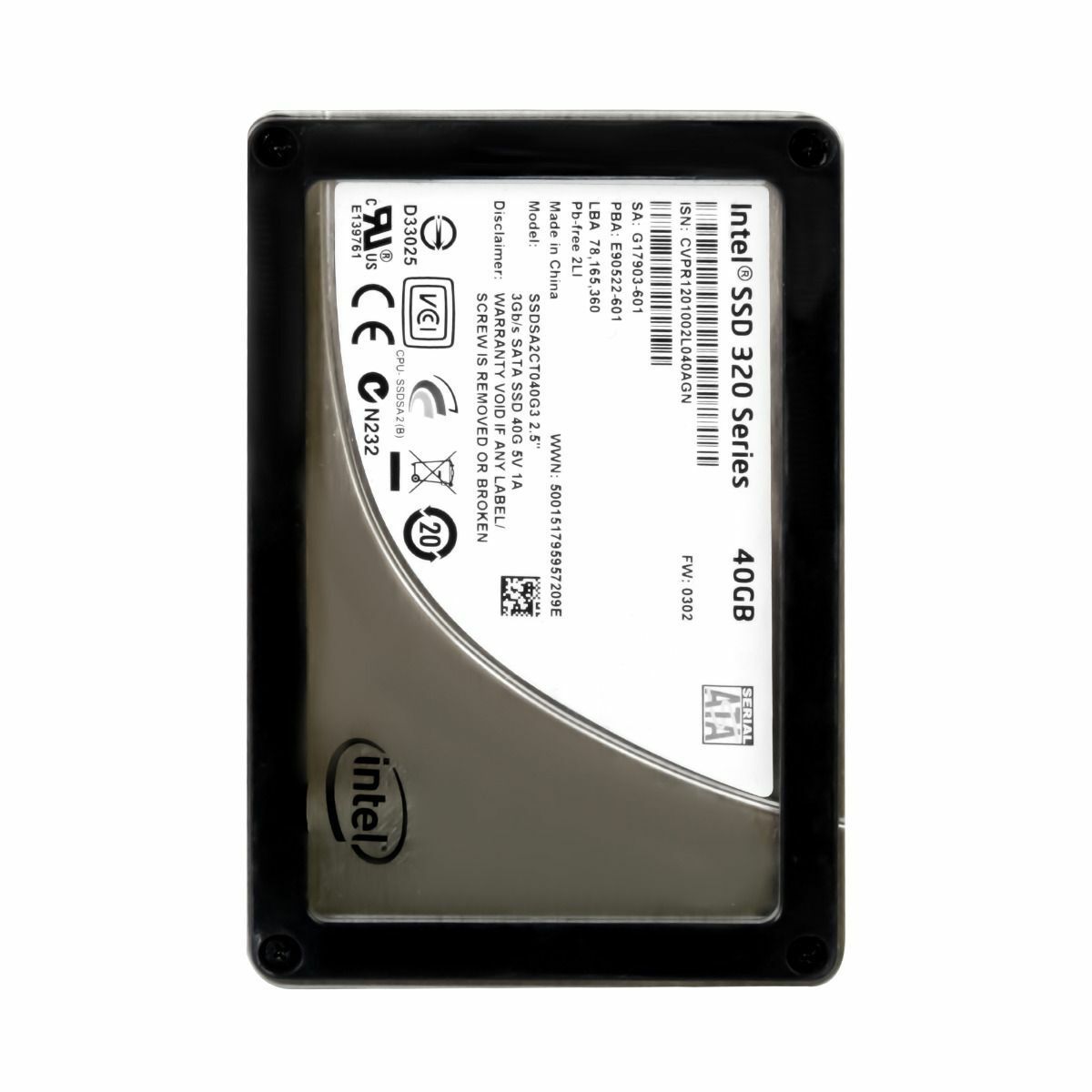 3年保証 Hard Drive Intel 320 Series 40 GB MLC SSD SATA II 2 5 In