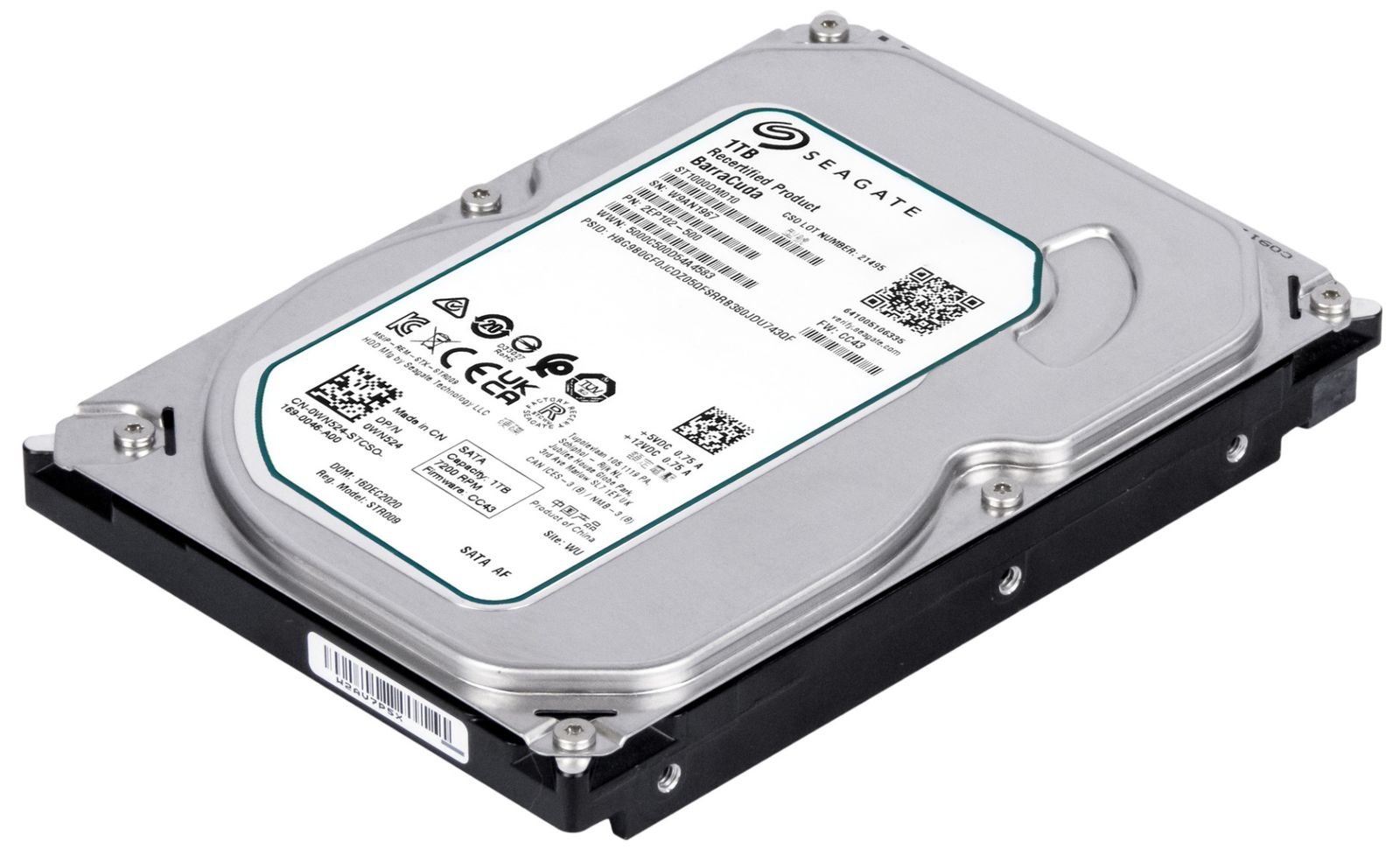 3年保証 Hard Drive Seagate 1 TB Barracuda 7.2 K 64 MB SATA III 3.5
