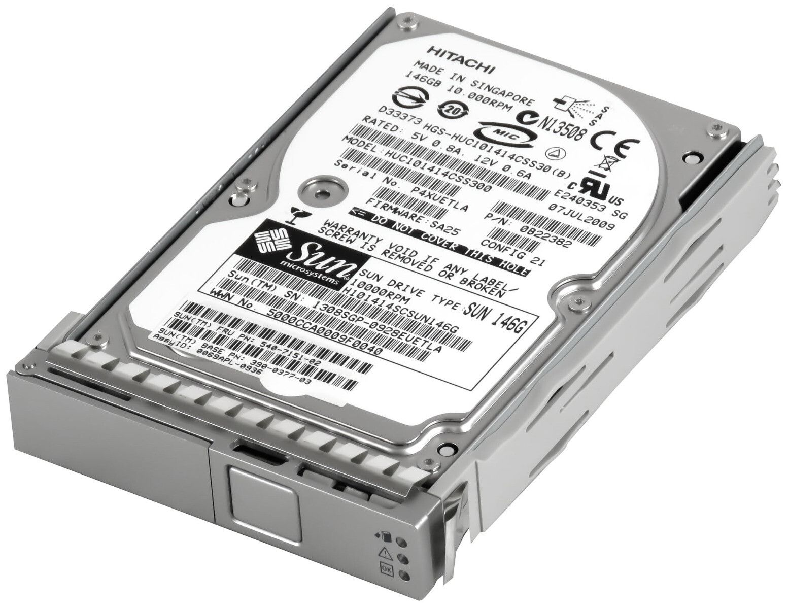 3年保証 Hard Drive SUN 540 7151 02 390 0377 03 146 GB 10 K 16 M