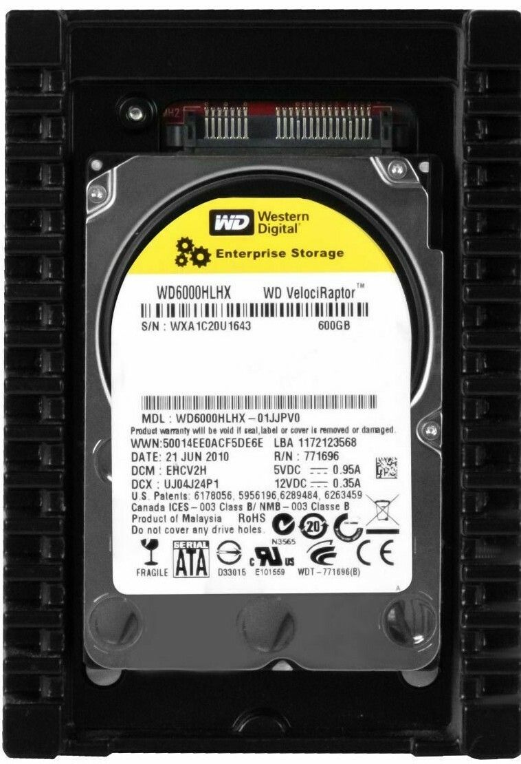 3年保証 Hard Drive WD Velociraptor 600 GB 32 MB SATA III 3