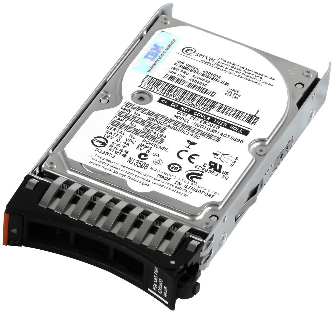 3年保証 Hard Drive IBM 42 D 0633 0636 146 GB SAS 2