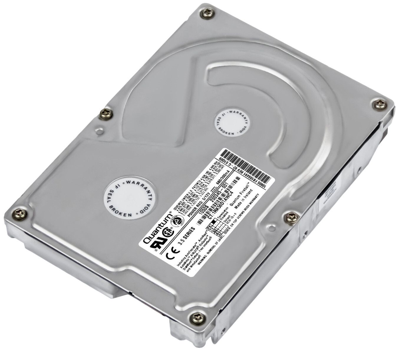 3年保証 Hard Drive Quantum Fireball 1 GB 5.4 K SCSI 3.5