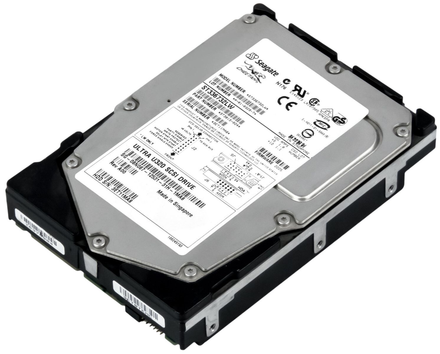 3年保証 Hard Drive Dell 08 N 087 36 GB 15 K 8 MB SCSI U 320 3.5