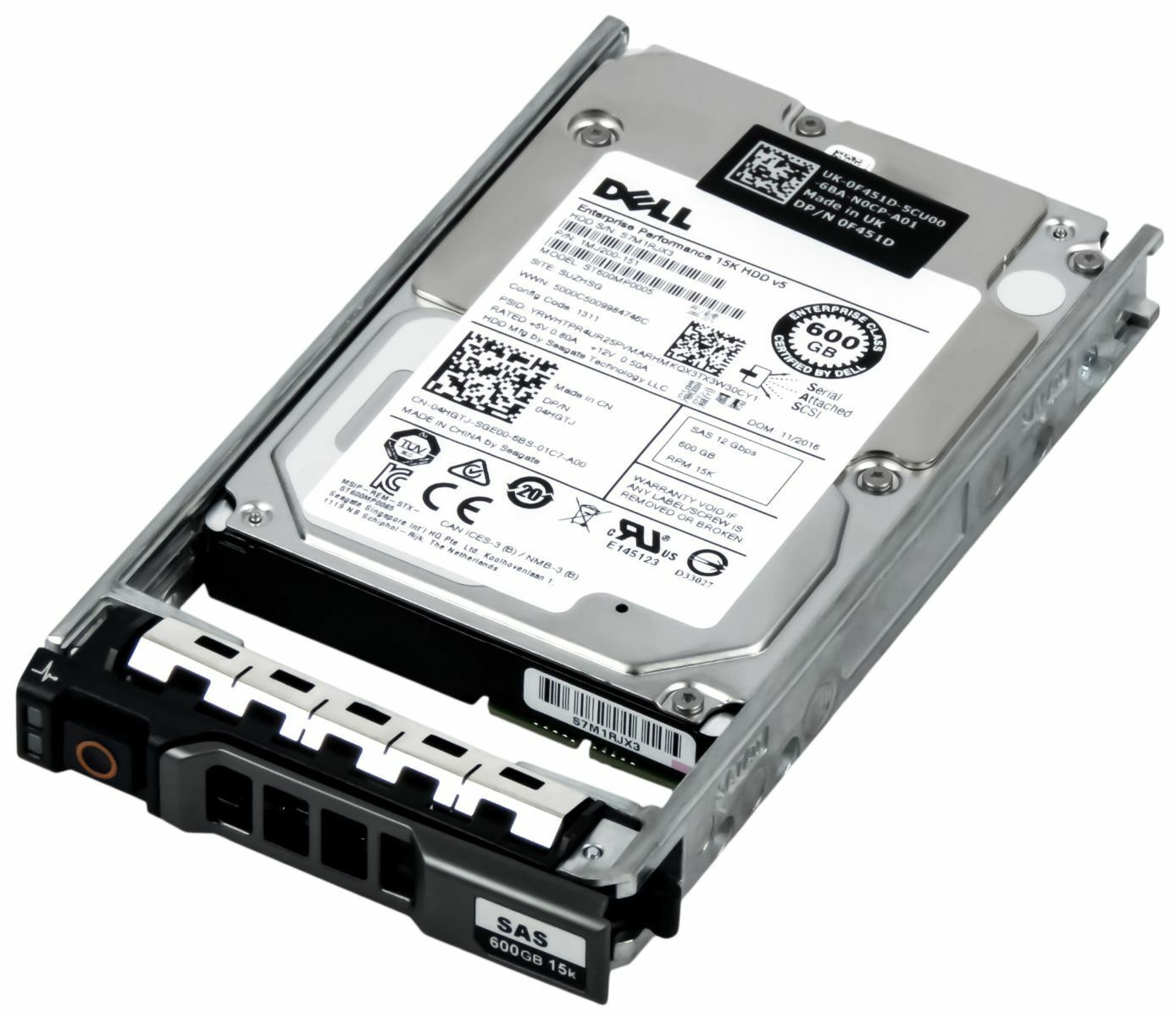 3年保証 Hard Drive Dell 04 HGTJ 600 GB 128 MB SAS 3 2 5