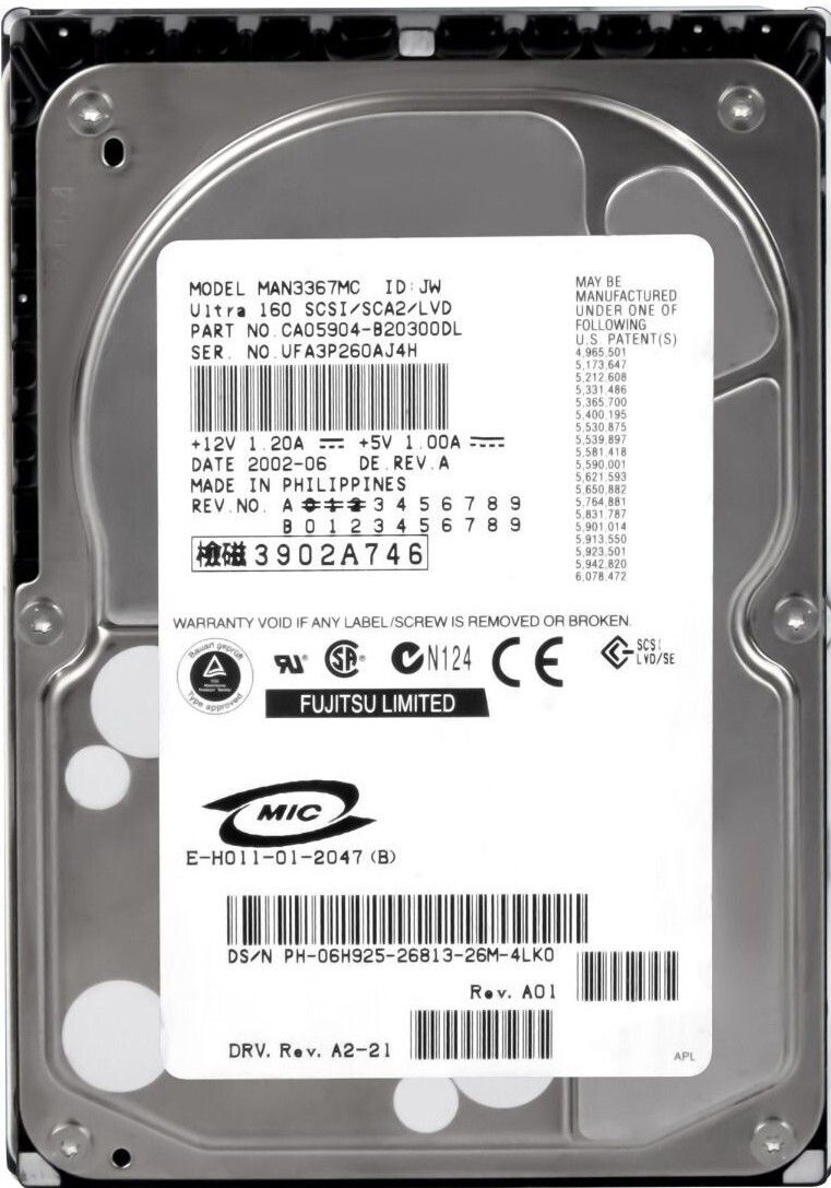 3年保証 Hard Drive Dell 06 H 925 36 GB 8 MB SCSI U 160 3 5