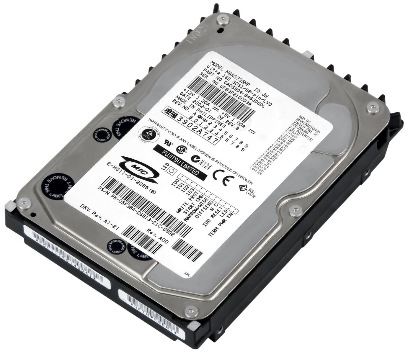 3年保証 Hard Drive Dell 05 F 384 73 GB 10 K SCSI U 160 3.5