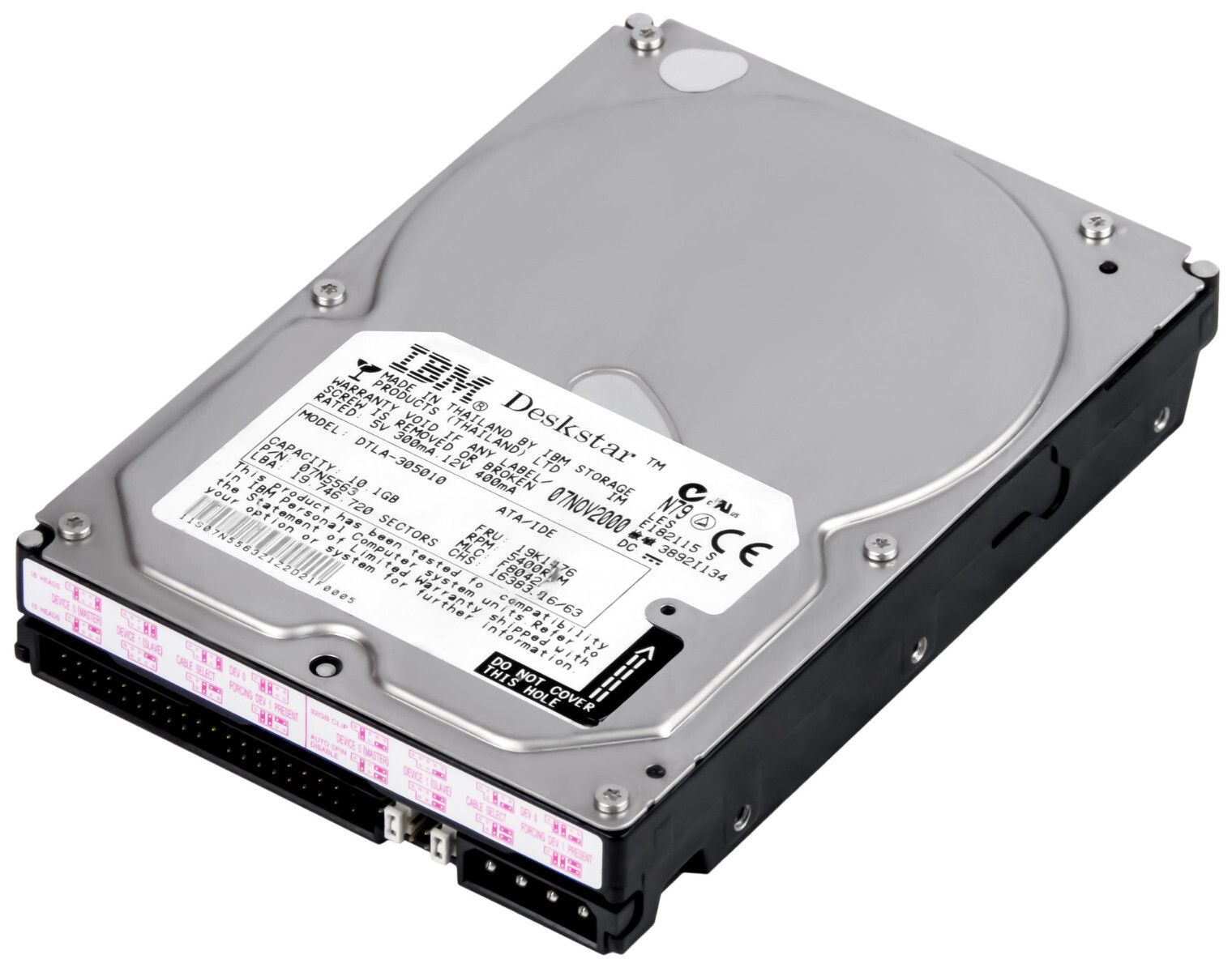 3年保証 Ibm 19 k 1476 10.1 gb 5.4 Ata 3.5 Dtla-305010