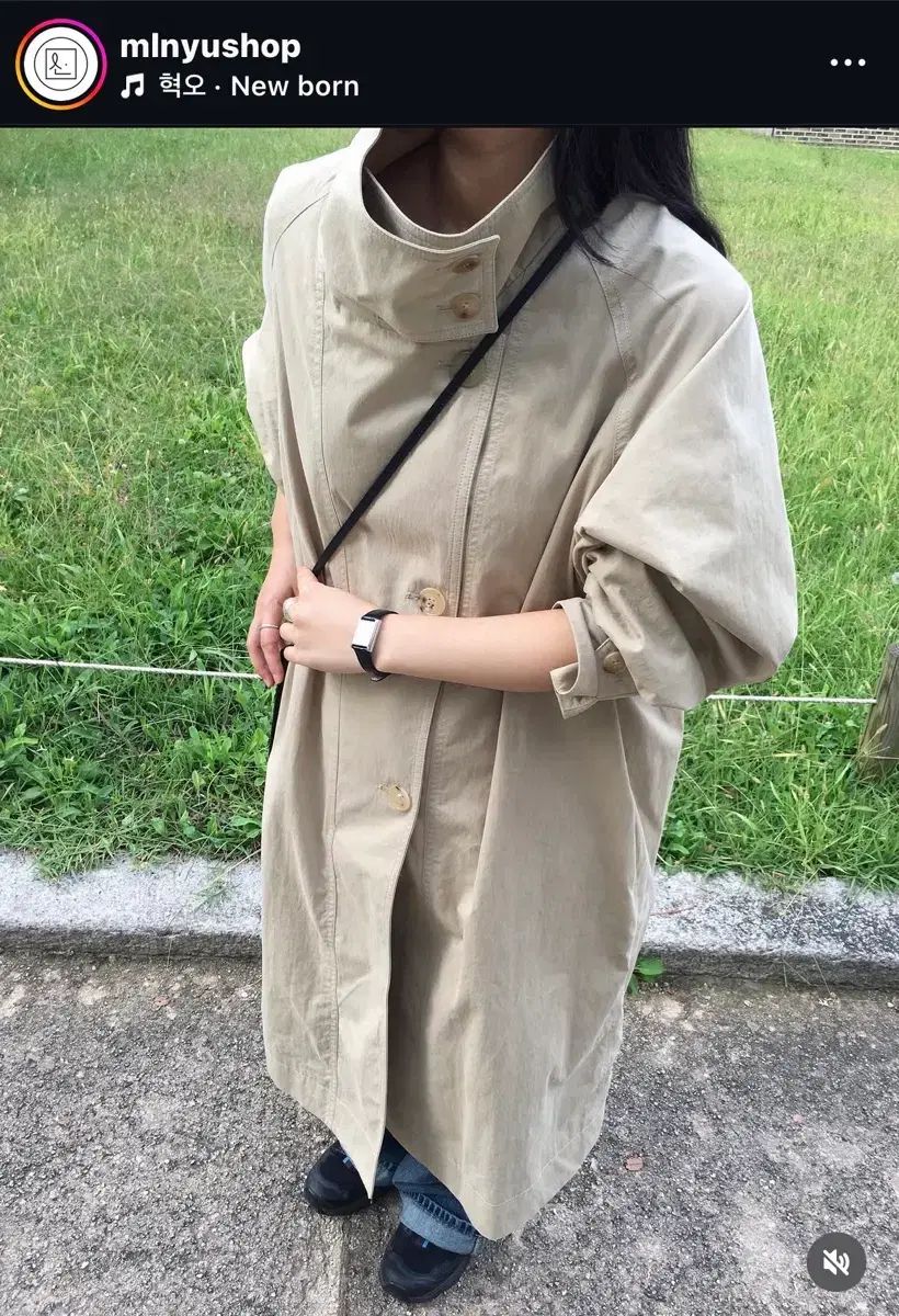민유 トレンチコート