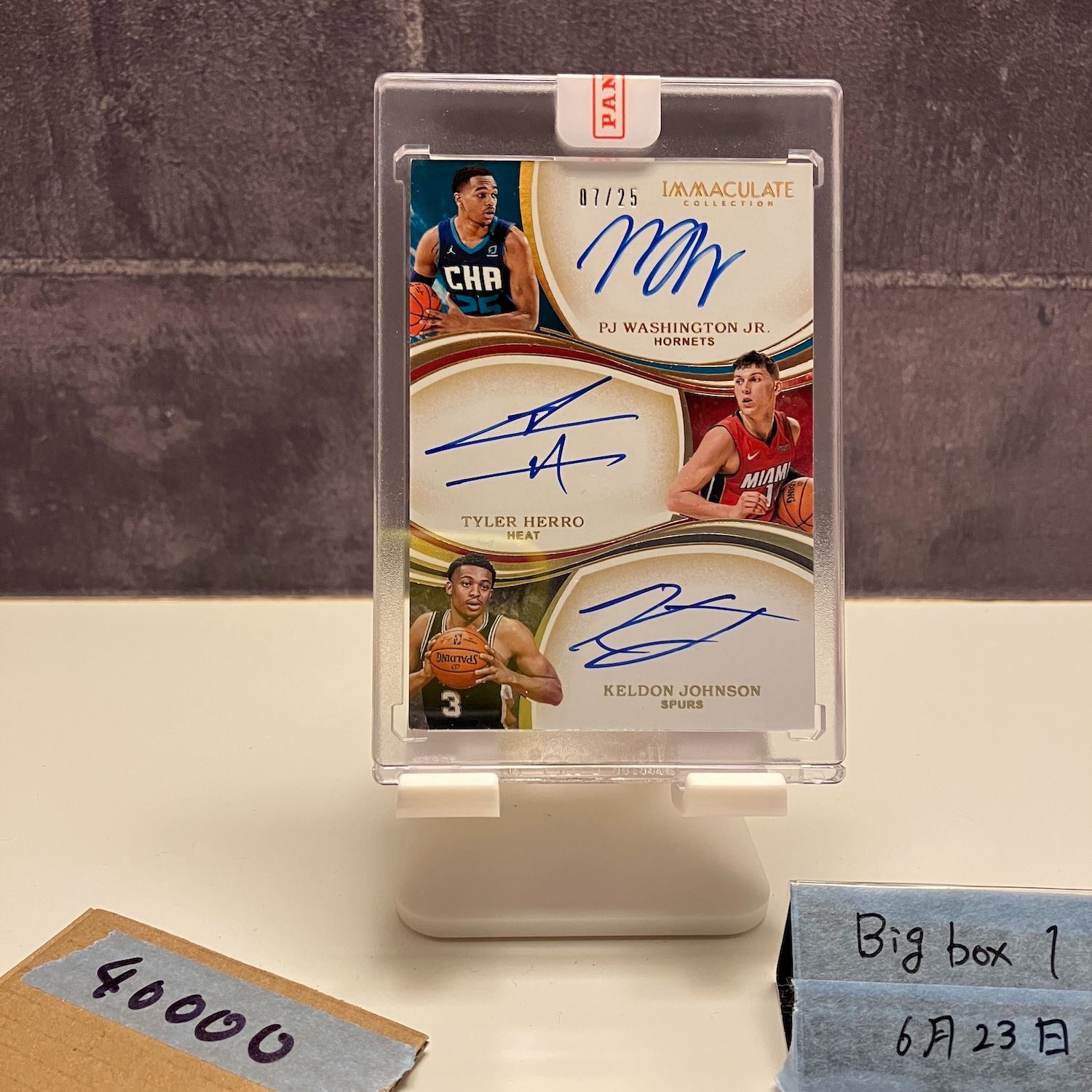 2019-20 Panini PJ Washington Jr. Tyler Herro Keldon Johnson 07/25