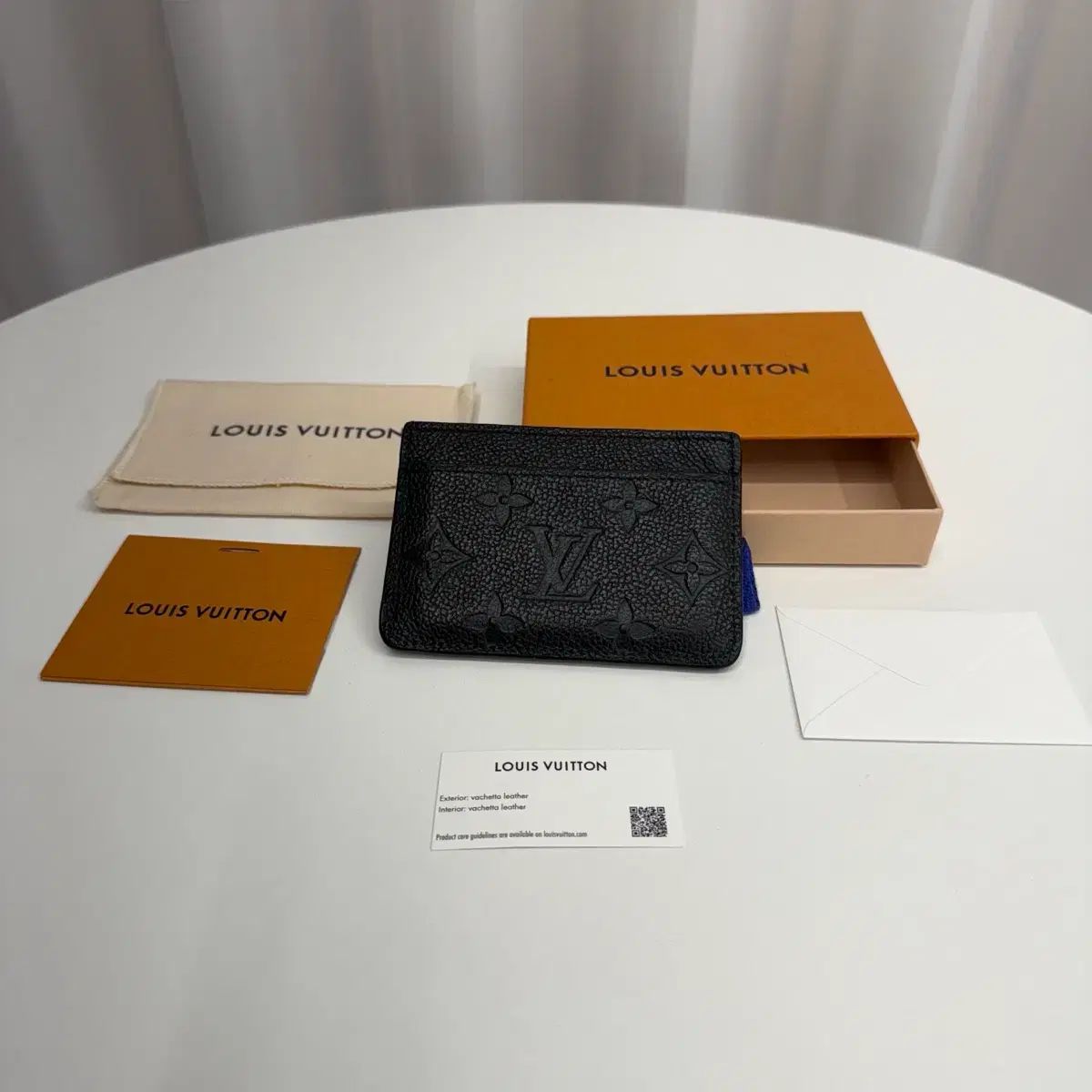 フルセット Louis Vuitton アンブラント カードウォレット ブラック