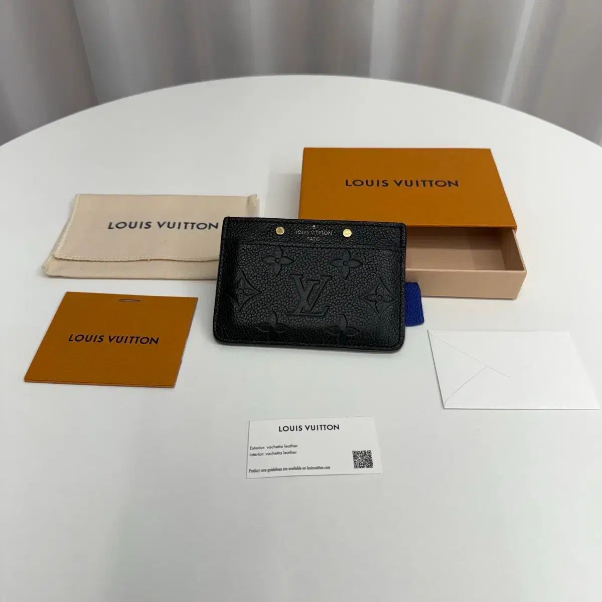 フルセット Louis Vuitton アンブラント カードウォレット ブラック