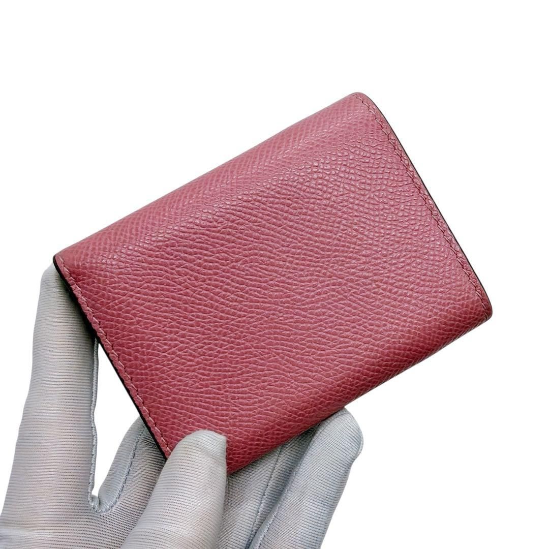 クリスチャンディオール カーフレザー サドル ロータスウォレット 三つ折り財布