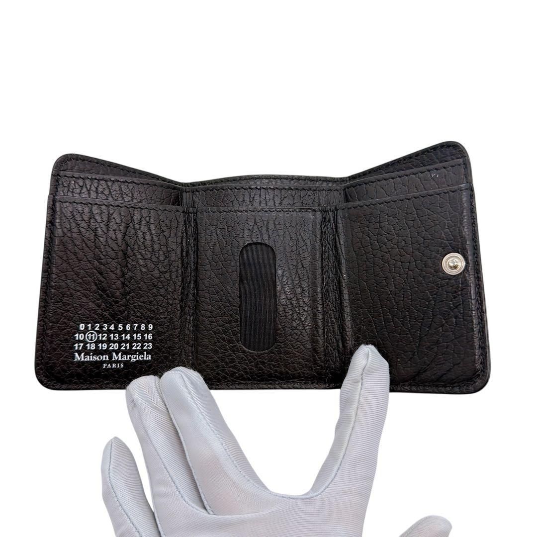  メゾンマルジェラ レザー 4ステッチ コンパクトウォレット 三つ折り財布 三つ折り財布 折り財布