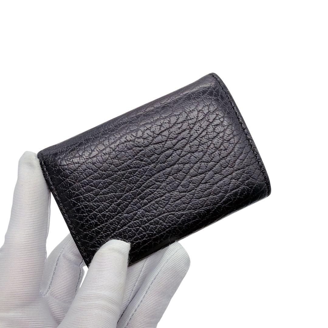 メゾンマルジェラ レザー 4ステッチ コンパクトウォレット 三つ折り財布