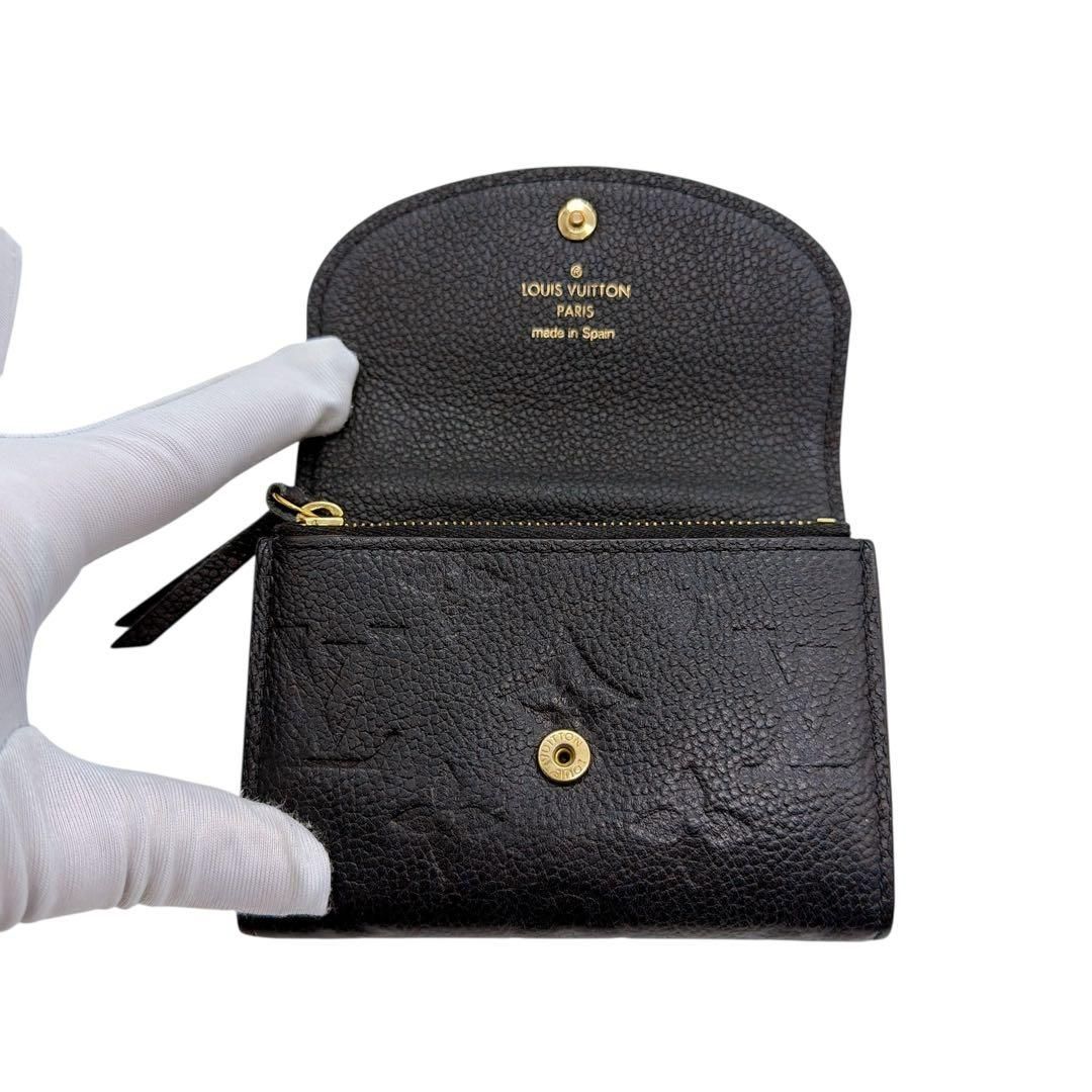 ルイヴィトン M81455 モノグラムアンプラント ポルトモネ ロザリ 折り