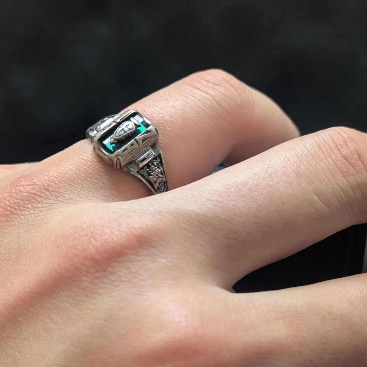 JOSTENS 1928年 スターリングシルバー925 13号 カレッジリング - メルカリ