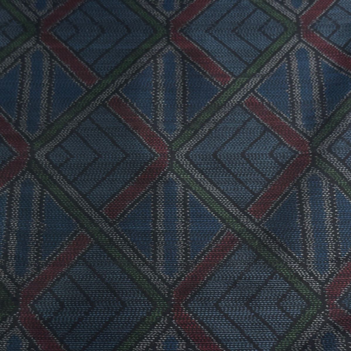 反物 秀品 大島紬 証紙有り 幾何学模様 紺色 正絹 【中古】 - メルカリ