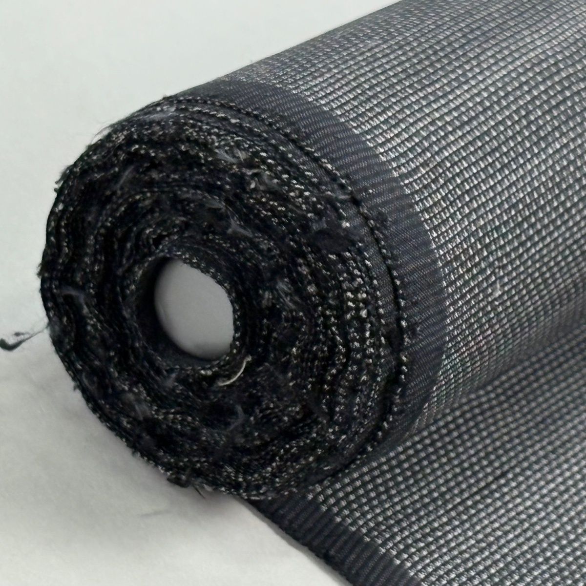  反物 秀品 大島紬 証紙有り 幾何学模様 黒灰 正絹 その他 着物反物