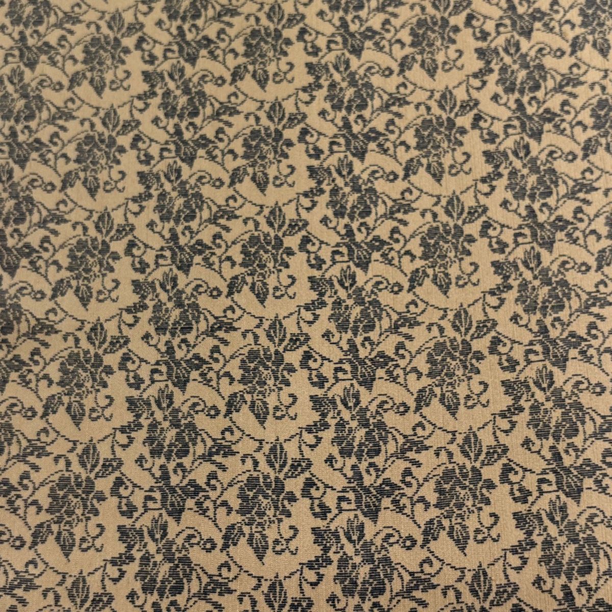 反物 秀品 小紋 落款 花唐草 薄茶色 正絹 【中古】 - メルカリ