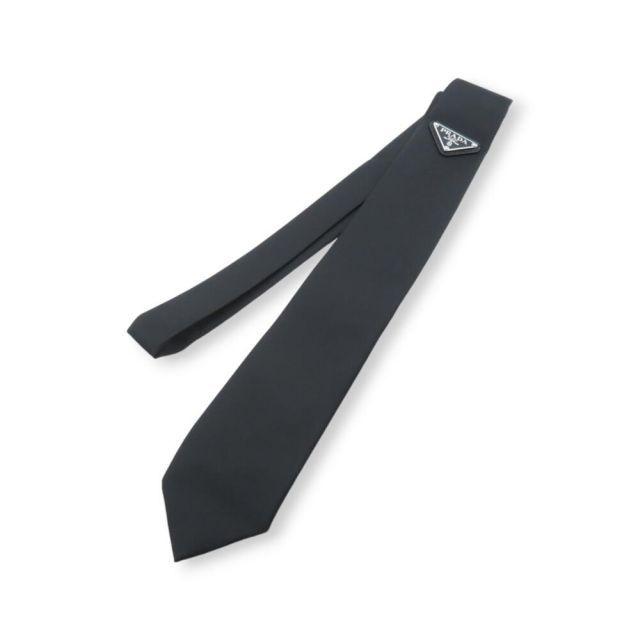 PRADA 21 ss Re Nylon Gabardine Tie ブラック UCR 77 S 202 1 WQ 8 プラダ リナイロンガバジンネクタイ