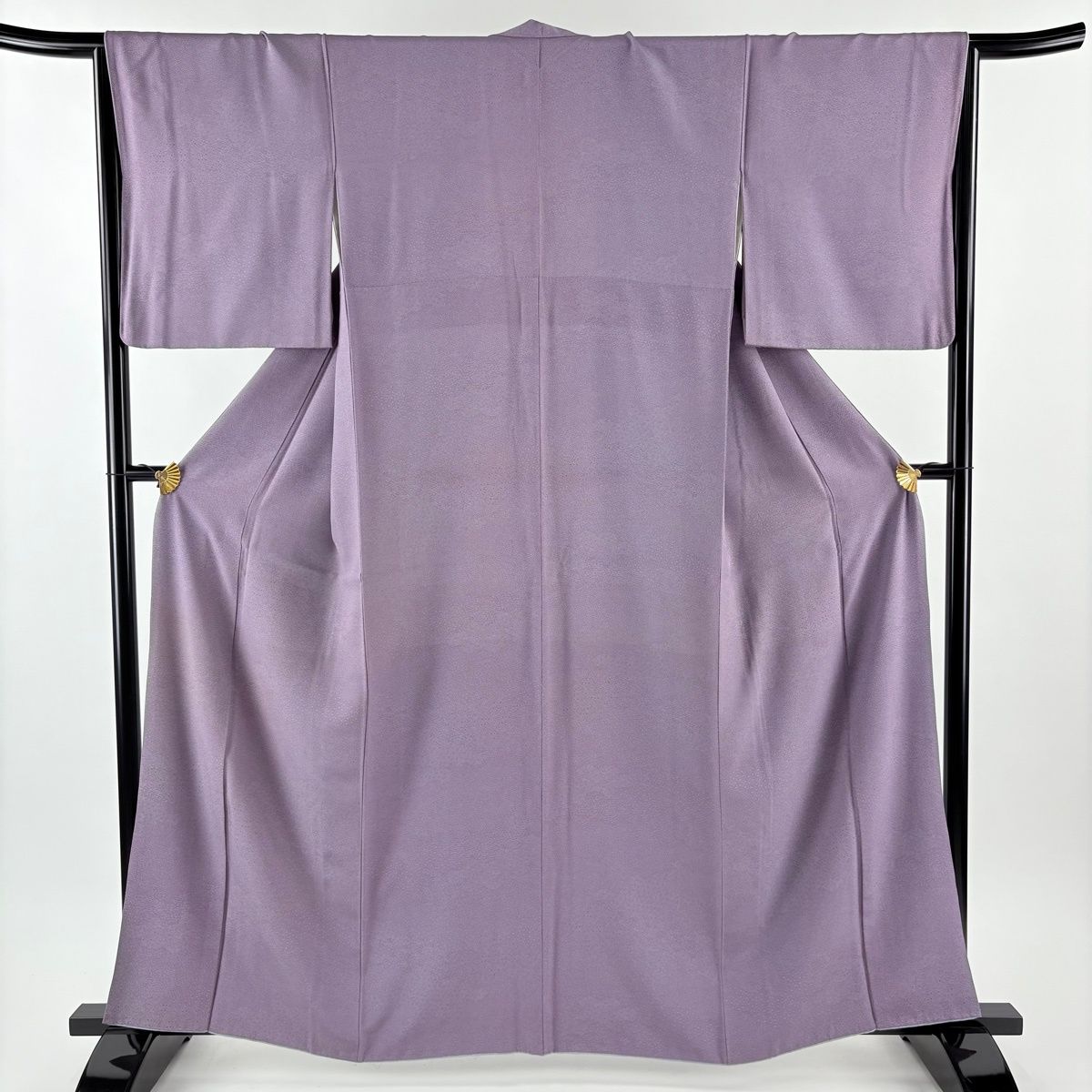 江戸小紋 身丈163cm 裄丈65.5cm M 袷 寄せ柄 梅 紫 正絹 名品 【中古