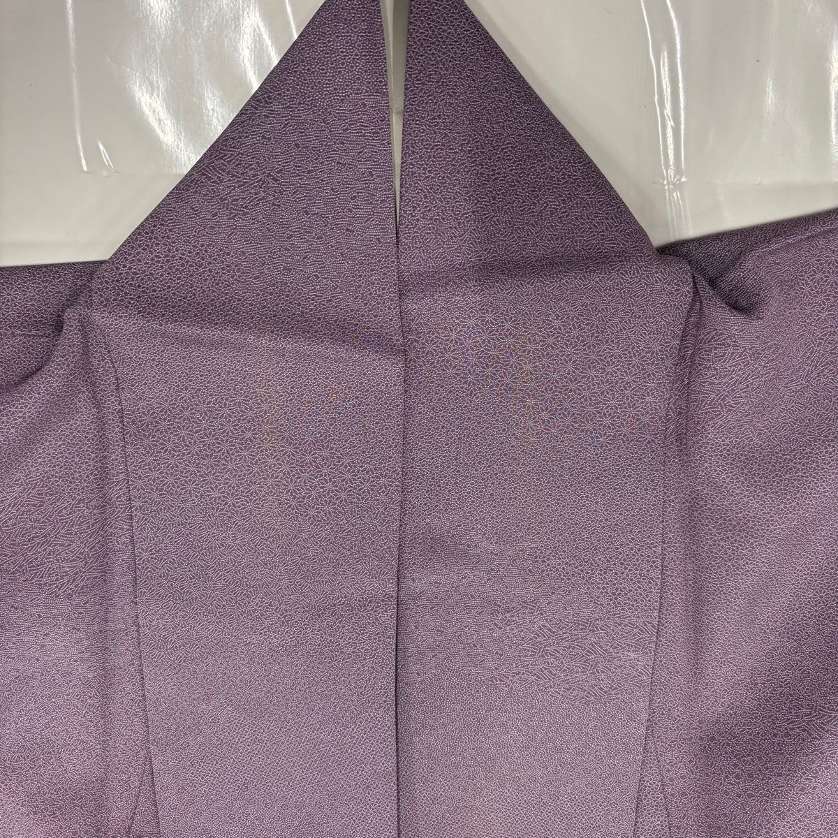  江戸小紋 身丈163 cm 裄丈65.5 M 袷 寄せ柄 梅 紫 正絹 小紋 着物