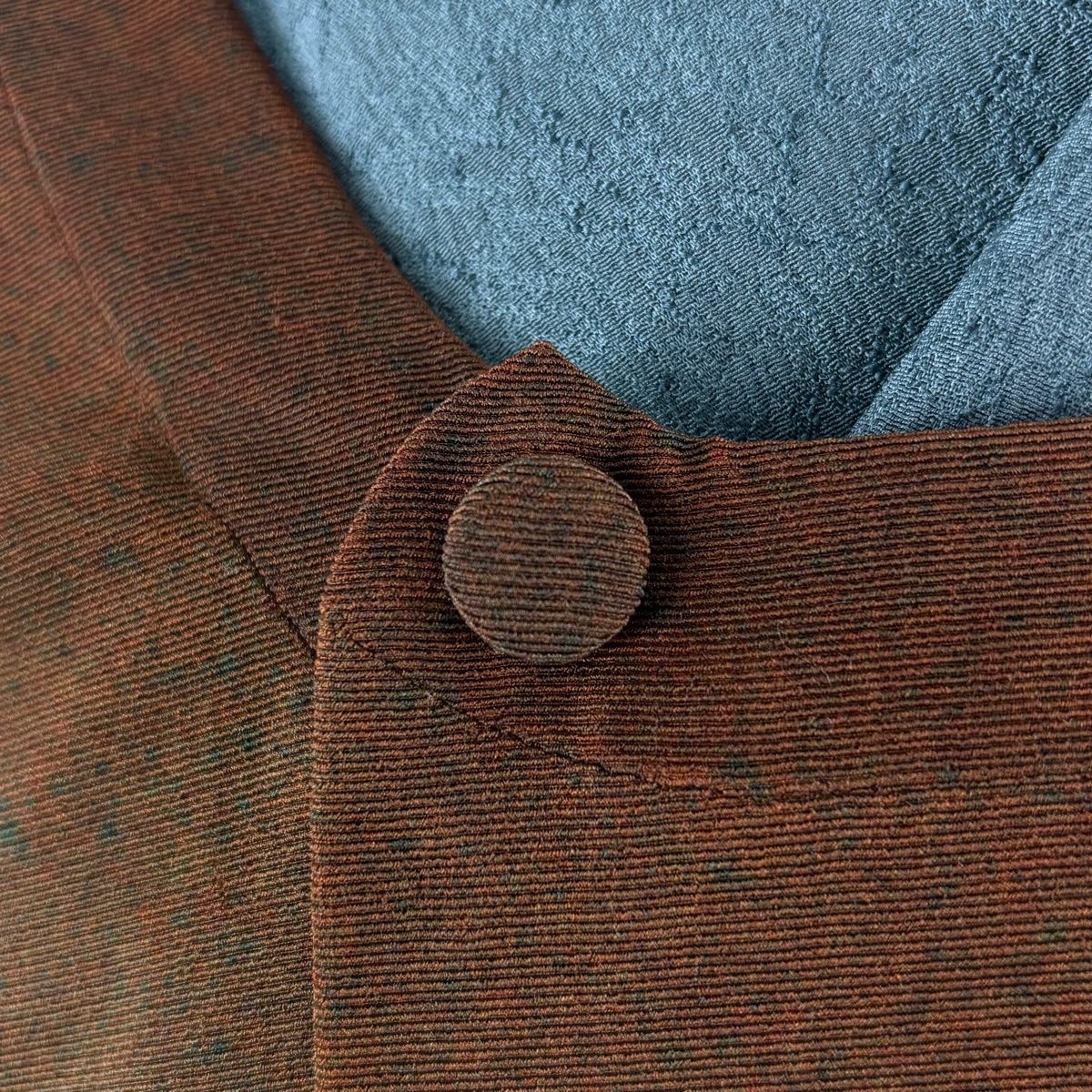  道行 身丈119.5 cm 裄丈67.5 L 和装コート 都衿 ぼかし 焦茶色 正絹 秀品 羽織 着物 浴衣