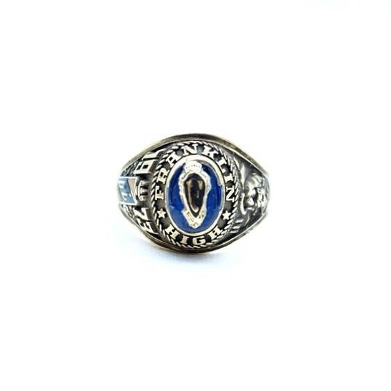 VINTAGE 1973年製 COLLEGE RING 10K 15号 ヴィンテージ カレッジリング